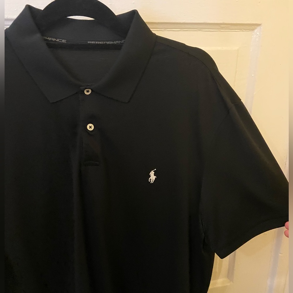 Near new black RLX Ralph Lauren short sleeve performance polo shirt. Mens XXL.